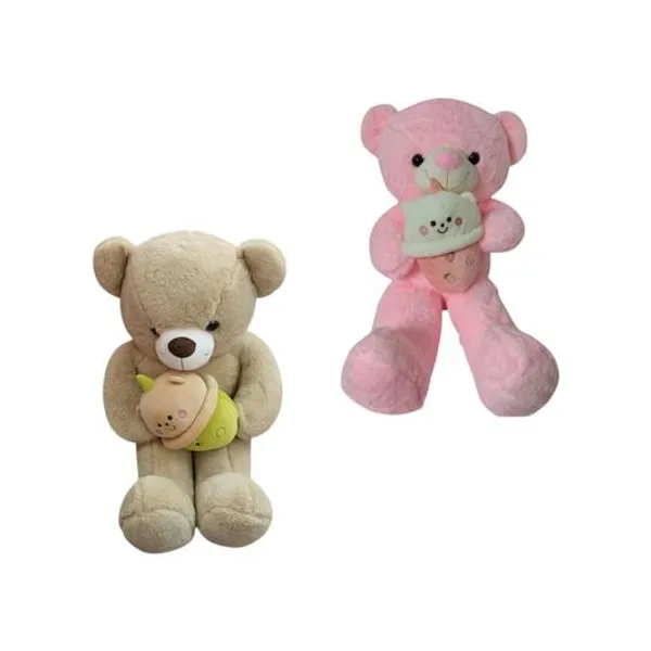 Oso con accesorio kawaii 75 cm x1 colores surtidos