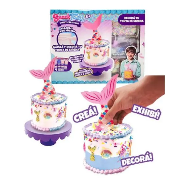 Snacktastic decorá tu torta de sirena