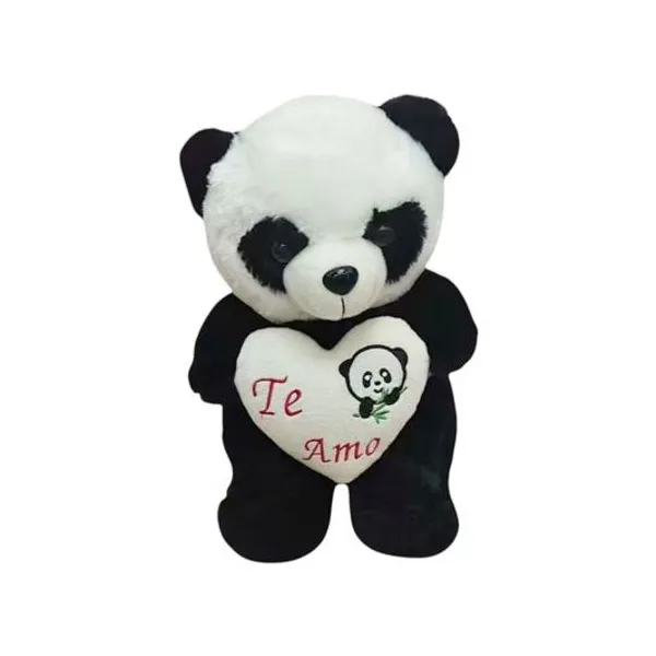 Oso panda con corazón 25 cm x unidad