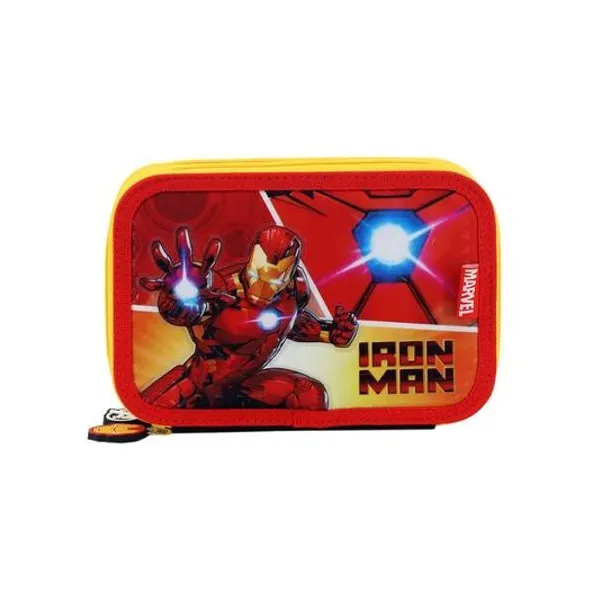 Cartuchera 2 pisos iron man 21x14x4 cm lsyd