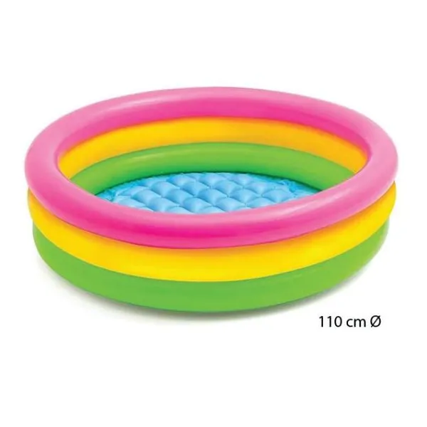 Pileta inflable redonda, 3 colores.
