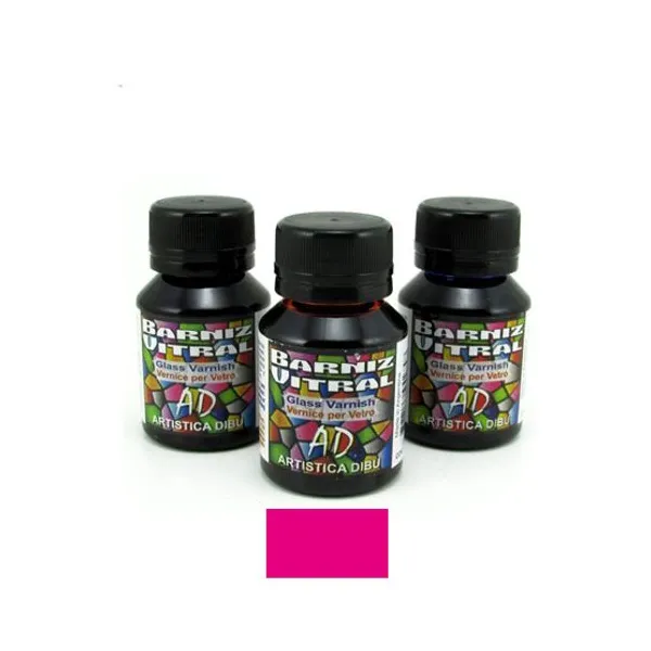 Barniz ad vitral 40/50 ml032-trans.rosa
