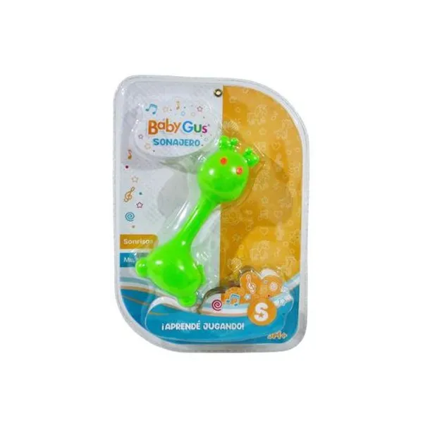 Sonajero baby gus en blister 17x24 cm