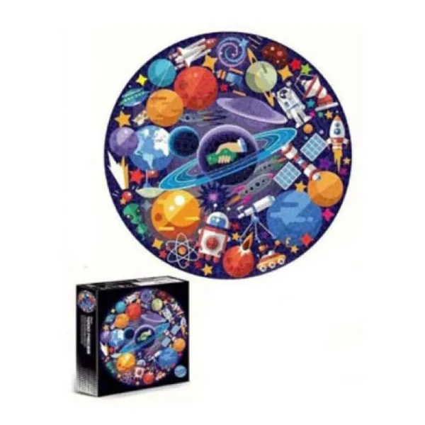 Rompecabeza circular 1000 piezas 65x65 cm planetas