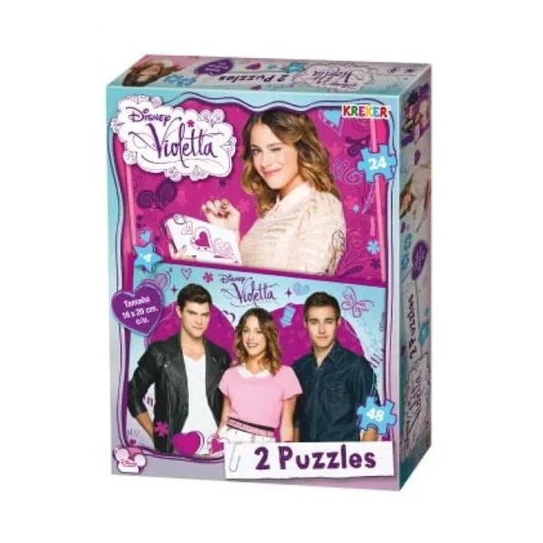 2 puzzle de 24 y 48 piezas de 16x20 cm con u