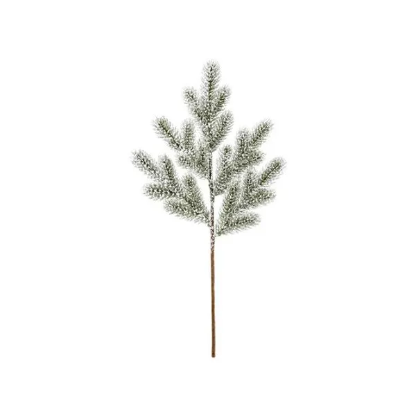 Vara de pino con glitter plateado 64 cm x1