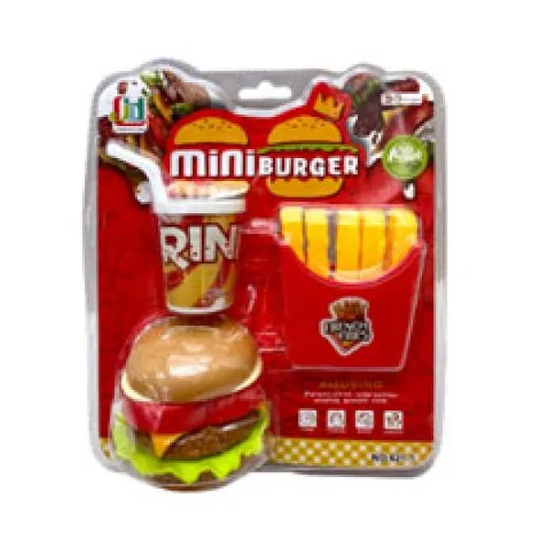 Set de hamburguesa + papas + gaseosa 23x20x10 cm