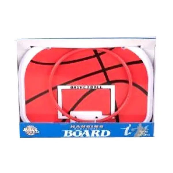 Aro de básquet con pelota e inflador 38 cm