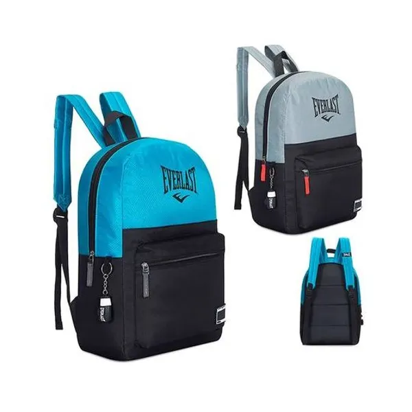 Mochila 17" espalda combinada x unidad colores surtidos everlast