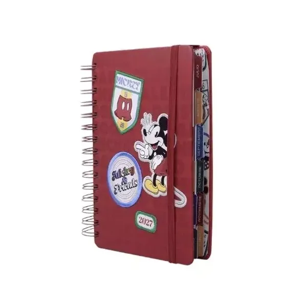 Agenda Mooving n.° 7 diaria espiral mickey & friends 2027