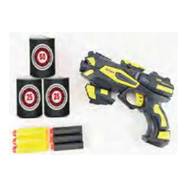 Pistola lanza dardos batman con blancos 31x17x5 cm