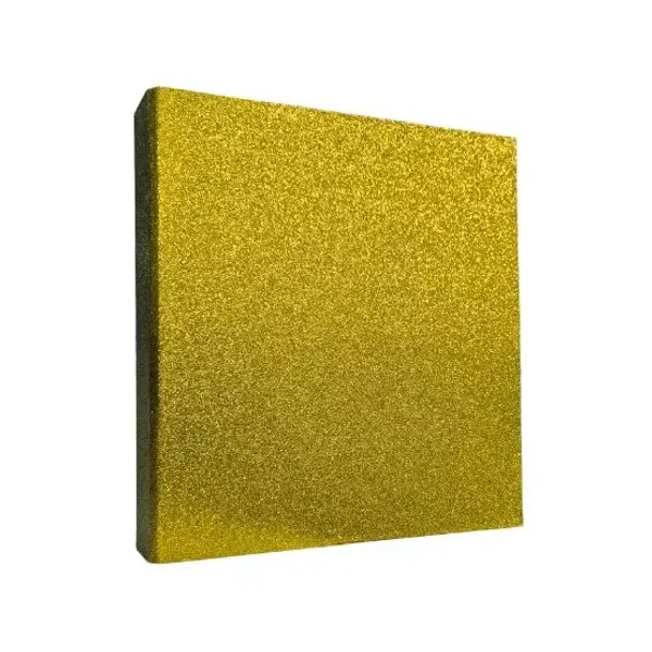 Carpeta the-pel tamaño a4 forrada pvc glitter 2 x40 amarilla