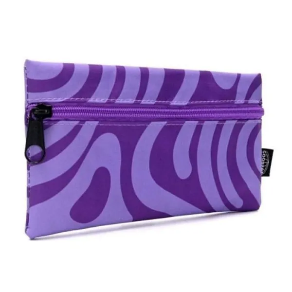 Cartuchera goodpak print purple maze 22 x11.5 cm