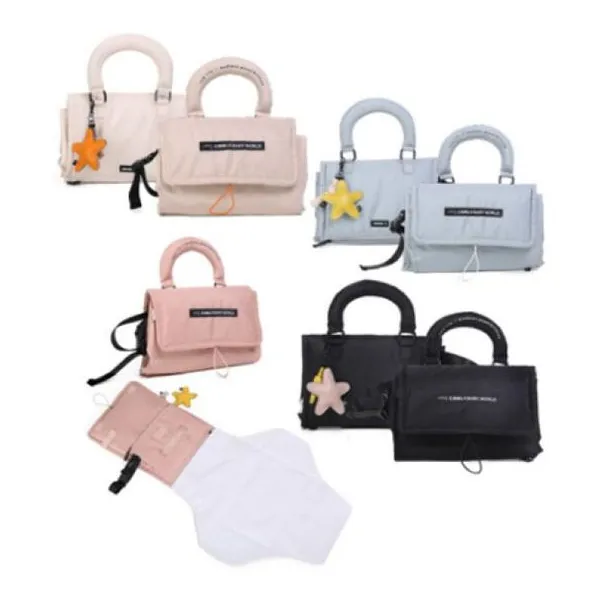 Cambiador maternity baby world (nude-mint-pale pink-black)