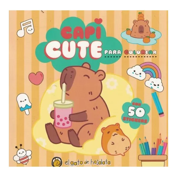 Capi cute para colorear