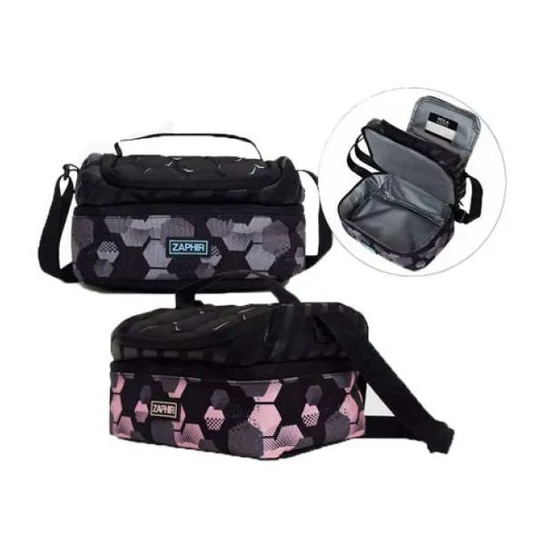 Lunchera con estampa de football 15 24 15.5 cm