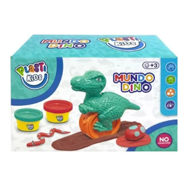 Masas para modelar con accesorios dinosaurio 28 x22 x7 cm