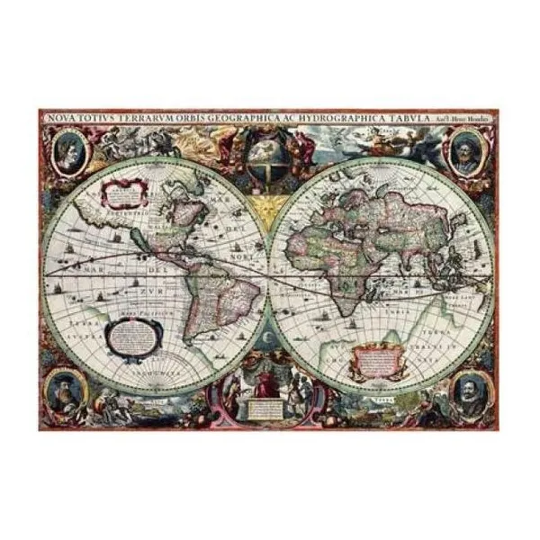 Puzzle x1000 mapamundi antiguo (100-204)
