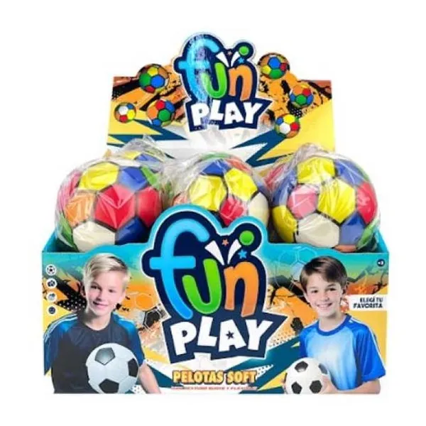 Pelotas soft fútbol 4 pulgadas fun play