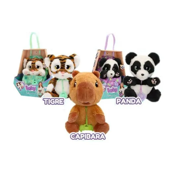 Baby paws - peluche cachorro interactivo 22 cm "panda/tigre/capibara