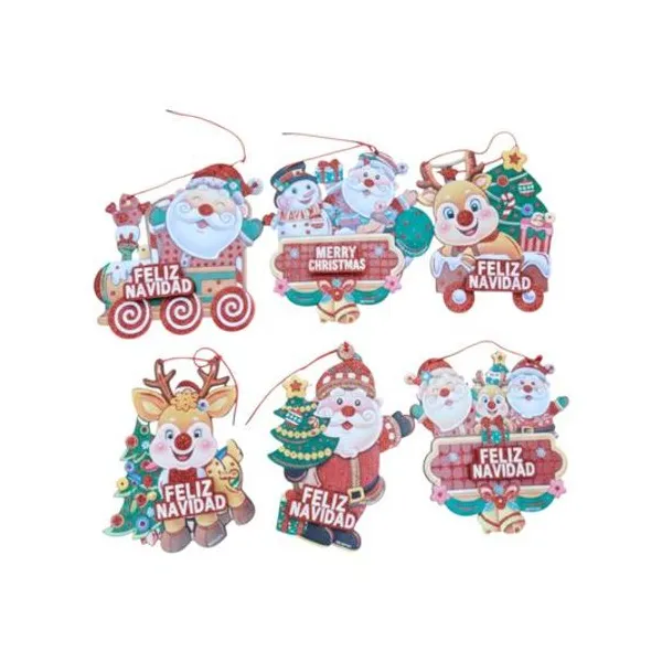Cartel navideño paoa noel 26 cm x1