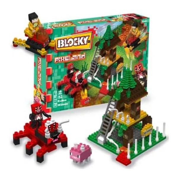 Blocky pixeland bosque aracnid