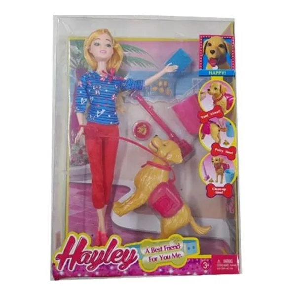 Muñeca con mascota