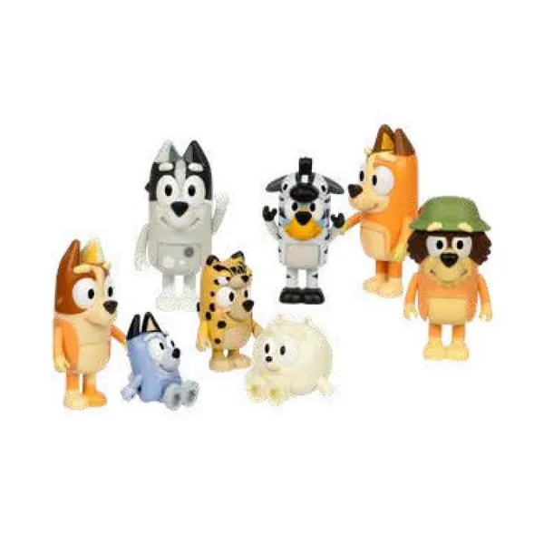 Bluey funsie onesies set de 8 personajes de la serie Bluey