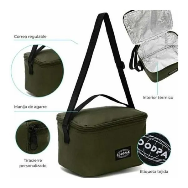 Lunchera goodpak army 14x22x15 cm