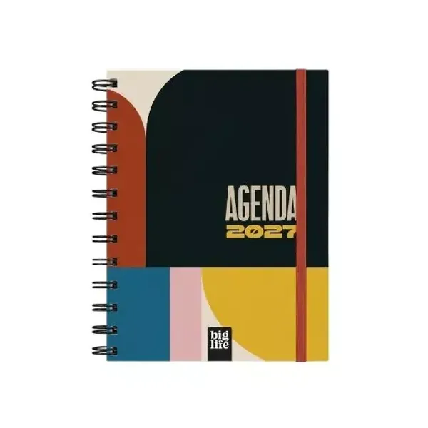 Agenda big life generica n.° 8 semanal espiral tetris 2027