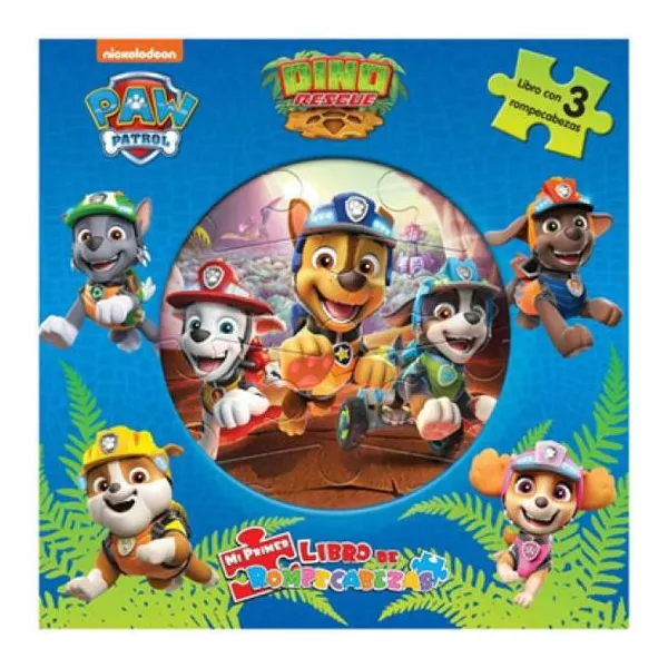 Mi primer libro de rompecabezas: Paw Patrol dino rescate 25 25 cm