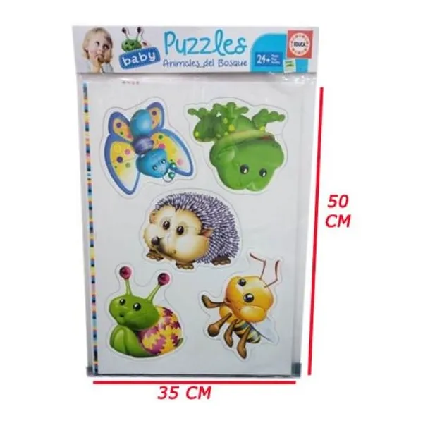 5 baby puzzles animales del bosque