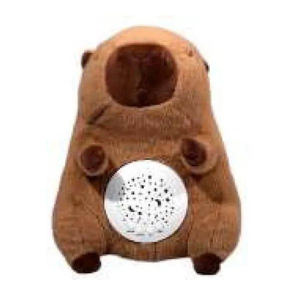 Peluche capibara con luz y sonido a pilas