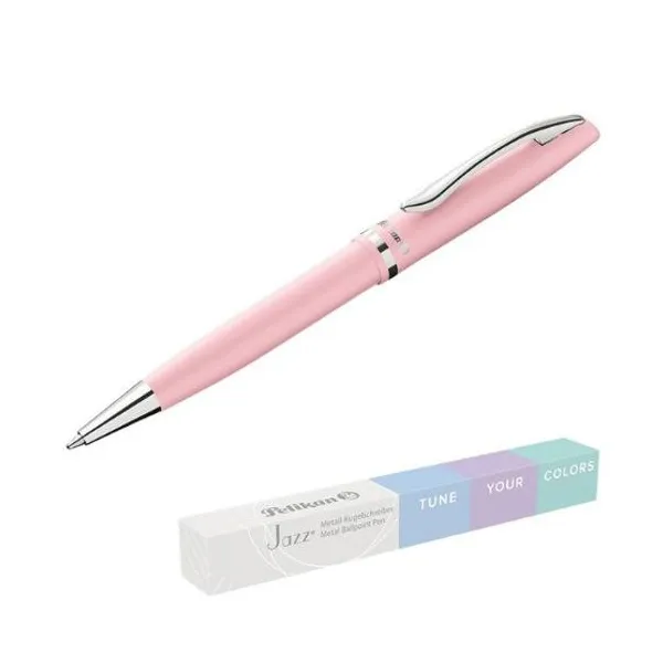 Bolígrafo de giro Pelikan jazz pastel rosa con estuche