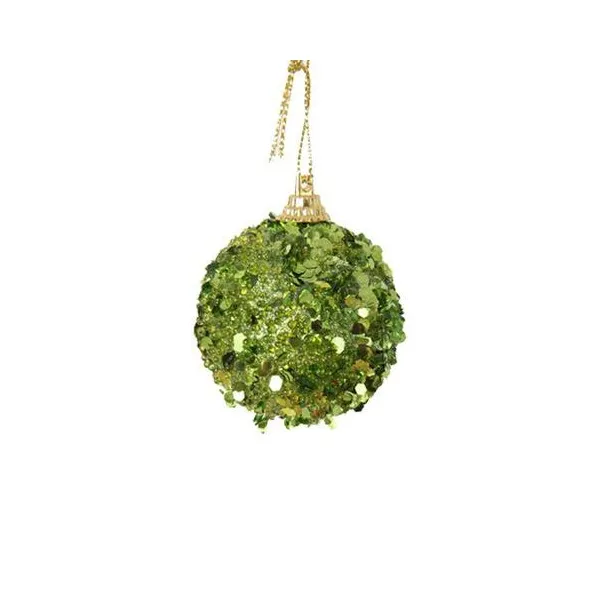 Borla glam 5 cm verde caja x6