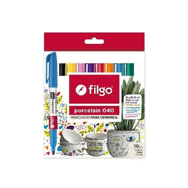 Marcador para porcelana porcelain 040 caja x10 Filgo - p
