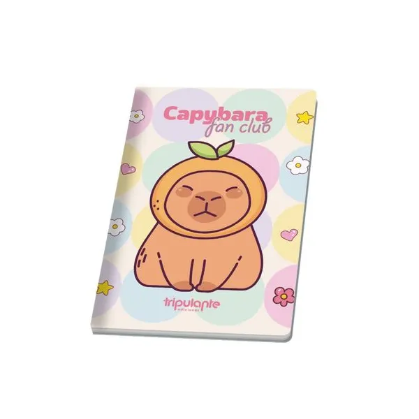 Cuaderno abrochado 16x21 capybara fan club