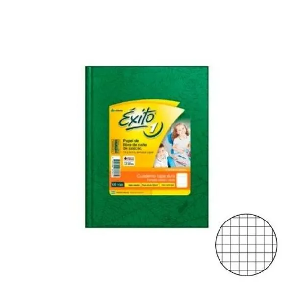 Cuaderno 16x21 cuadriculado t/d araña verde 100h Éxito