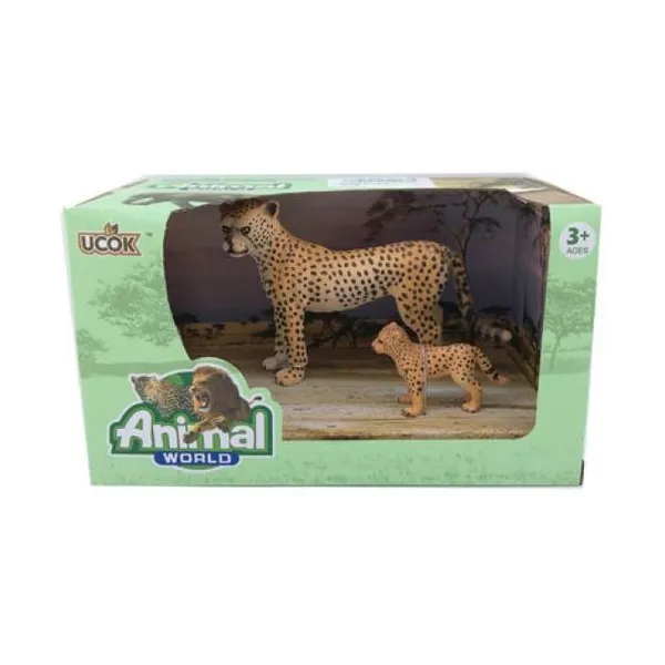 Playstes animal world guepardo pack x2