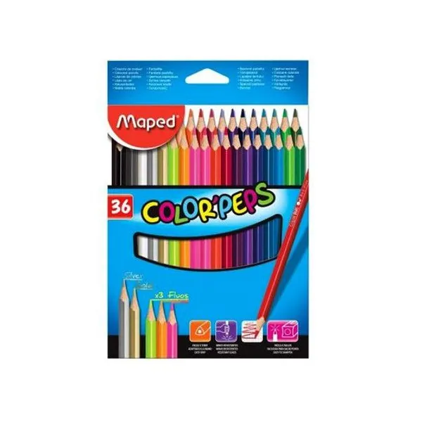 Lápiz de color peps largo caja x36 Maped