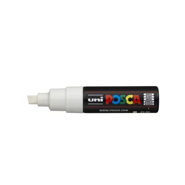 Marcador Uni posca al agua para bis.extra g.blanco