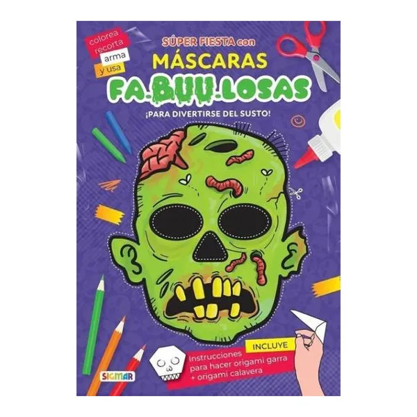 Súper fiesta con máscaras fa-buu-losas ¡para divertirse del susto!