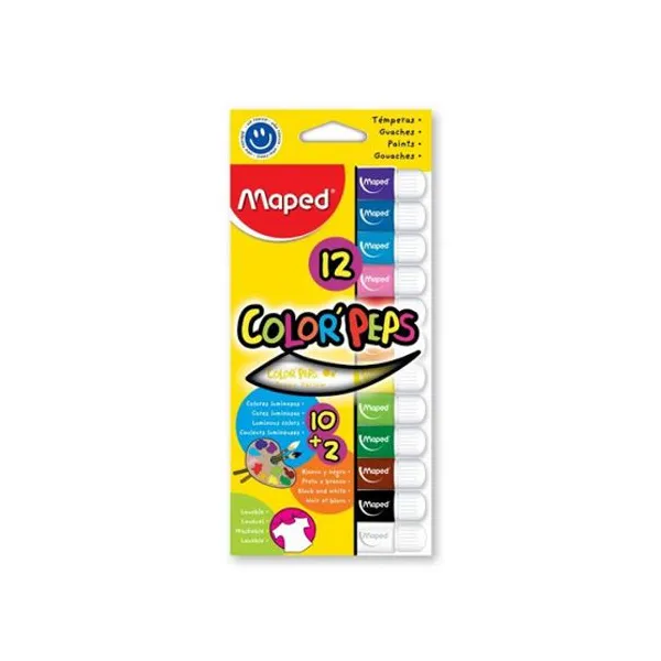 Témpera Maped est.x 12 col.surtidos