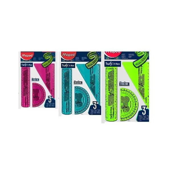 Set de geometria twist´n flex 15 cm x3 piezas Maped