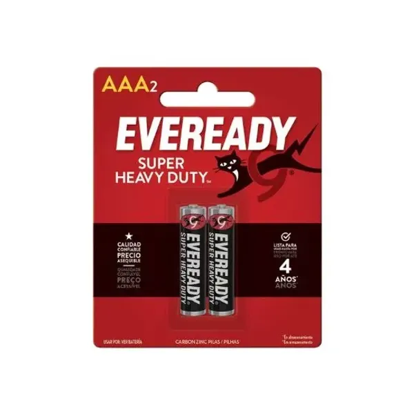 Pilas eveready eco aaa bl.x 2 unid.