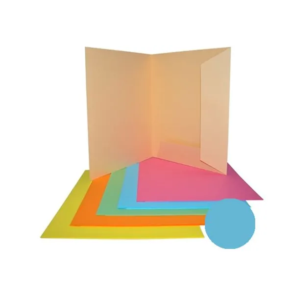 Carpeta presentacion a4 2 sol.ape f/55 celeste x25 unid.