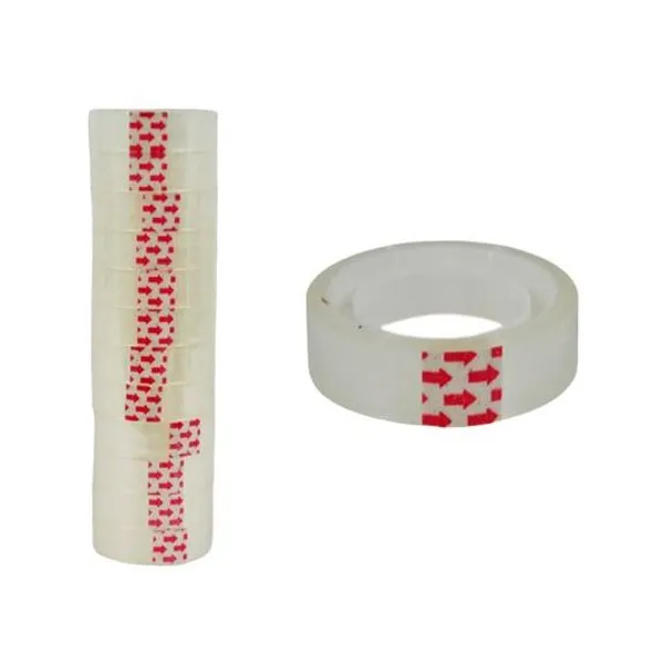 Cinta adhesiva 12mmx10 mts x12 unidades ecopack rexon