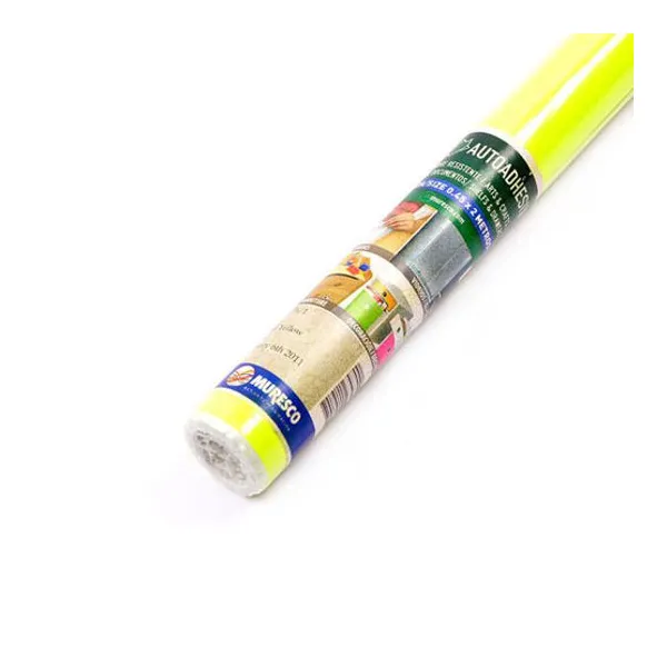 Rollo contac Muresco fluo amarillo 0,45 x10 mts
