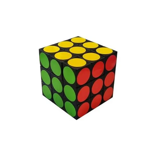 Cubo mágico puntos 5x5x5 cm en bolsa