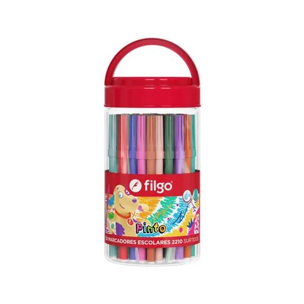 Marcador escolar Pinto 2210 pote x50 Filgo